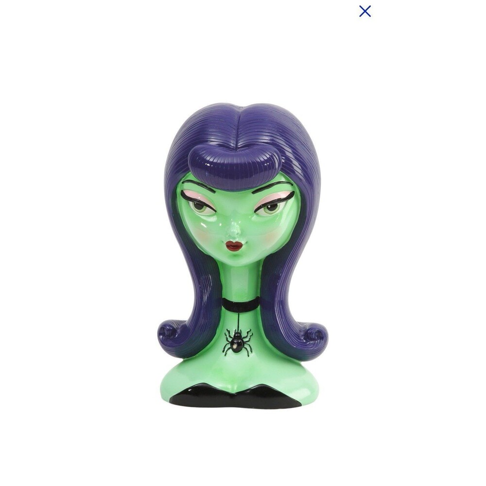 NEW Halloween/Summerween Bella Lux LED Witch Bust Decor